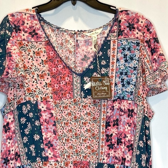 🔥 Matilda Jane NWT Boho Floral Maxi Dress XL - Picture 4 of 15